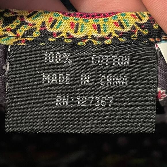 Quilted Cotton Paisley, Hearts, Tote, Purse, Bag Ruffle Pockets Red, Blue, Brown - Picture 10 of 16